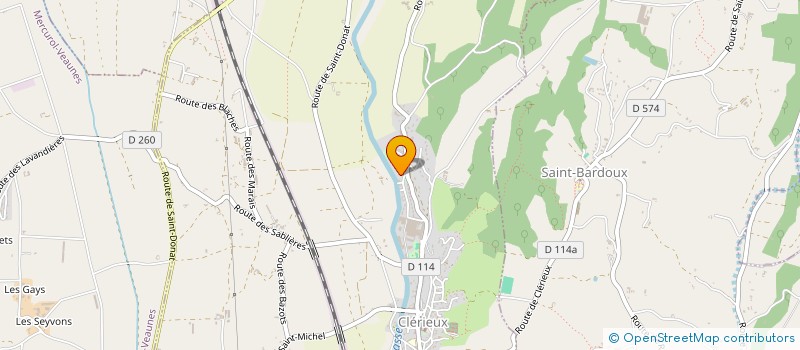 localisation de l'entreprise MADAME AUGUSTA ROUSSET  SAINT-DONAT-SUR-L HERBASSE