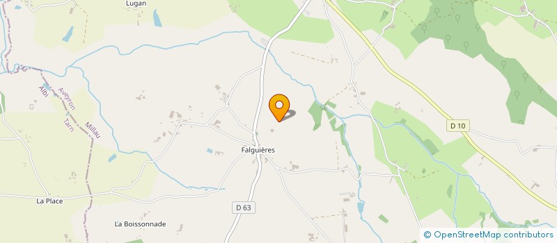 localisation de l'entreprise MADAME AUGUSTA SANGAYRAC  LEDERGUES