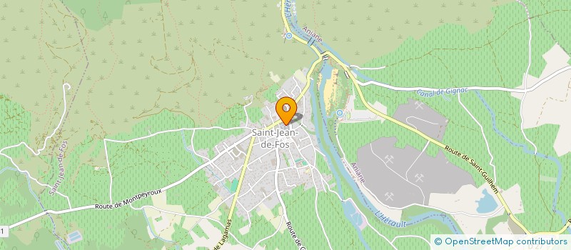 localisation de l'entreprise MADAME AUGUSTE PEYRIERE  SAINT-JEAN-DE-FOS