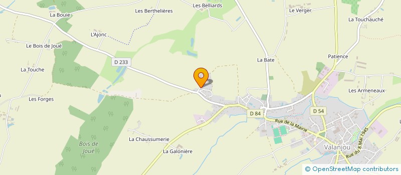 localisation de l'entreprise MADAME AUGUSTINE AUGEREAU  CHEMILLE-EN-ANJOU