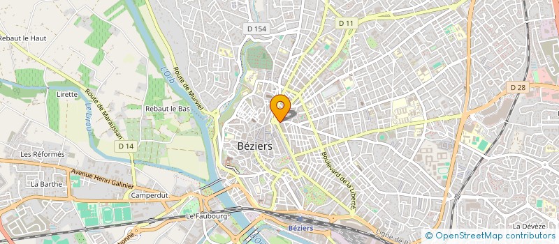 localisation de l'entreprise MADAME AUGUSTINE BERNARD  BEZIERS