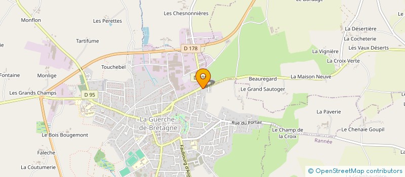 localisation de l'entreprise MADAME AUGUSTINE HAIGRON  LA GUERCHE-DE-BRETAGNE