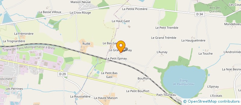 localisation de l'entreprise MADAME AUGUSTINE JOUAULT à ERBREE