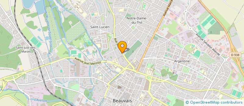 localisation de l'entreprise MADAME AUGUSTINE PITHON  BEAUVAIS