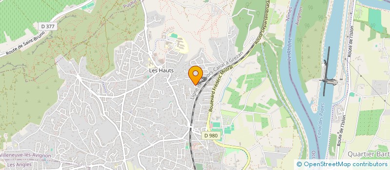 localisation de l'entreprise MADAME AUPHELIE MARRAS  VILLENEUVE-LES-AVIGNON