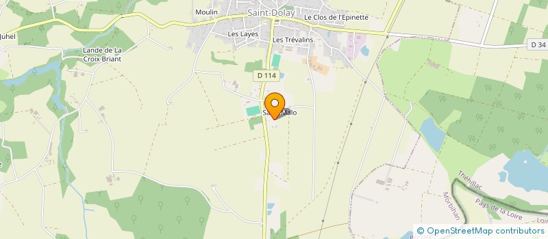 localisation de l'entreprise MADAME AURANE VERBROUCK  SAINT-DOLAY