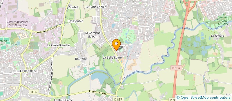 localisation de l'entreprise MADAME AURANGELIQUE JEAN  BOURG-DES-COMPTES