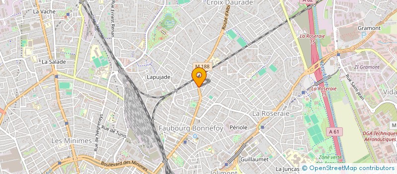 localisation de l'entreprise MADAME AURANN SUTTY- -BRIGITTE  TOULOUSE