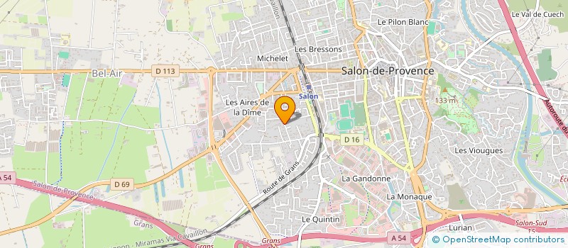 localisation de l'entreprise MADAME AURE ALGRIN  SALON-DE-PROVENCE