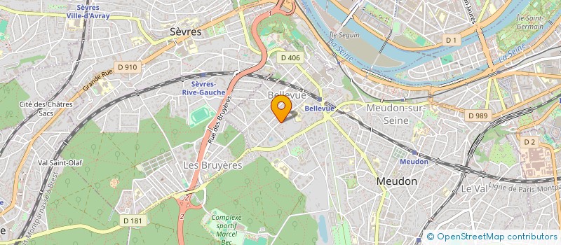 localisation de l'entreprise MADAME AURE-ANNE DE SAINT PERN à MEUDON