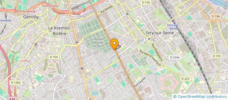 localisation de l'entreprise MADAME AURE BENSIMON  IVRY-SUR-SEINE