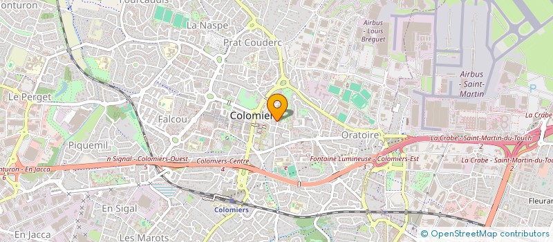 localisation de l'entreprise MADAME AURE BORTOLUSSI à COLOMIERS