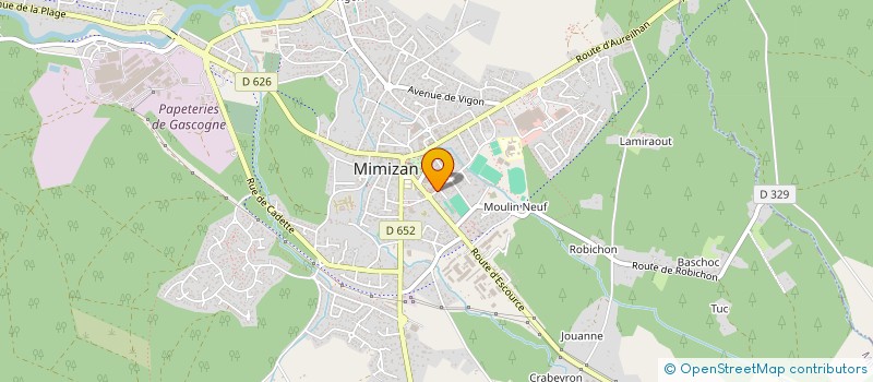 localisation de l'entreprise MADAME AURE COULANGE  MIMIZAN