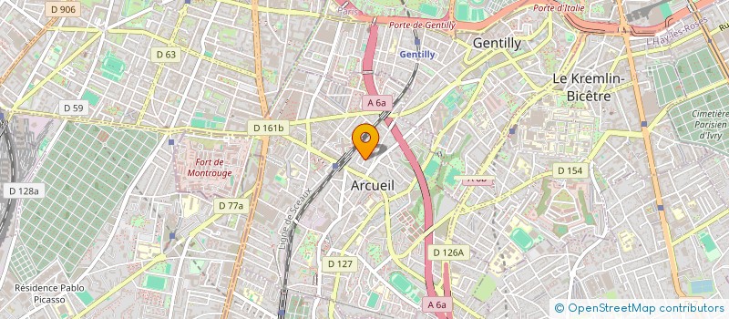 localisation de l'entreprise MADAME AURE MARTHELOT  ARCUEIL