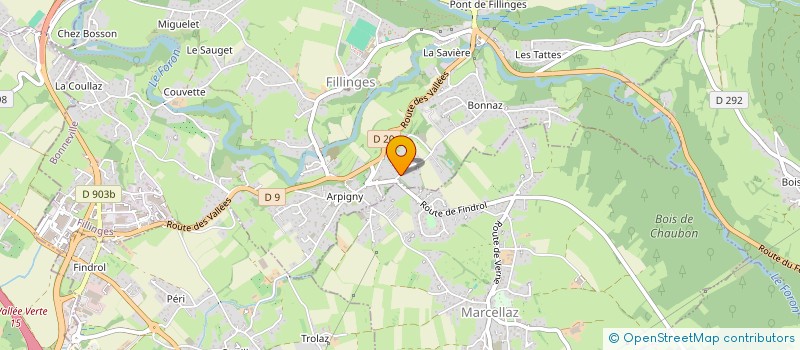 localisation de l'entreprise MADAME AUREANE SANT  FILLINGES