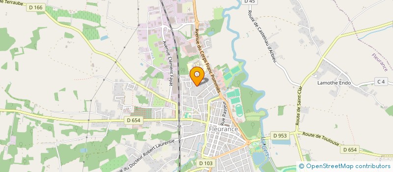 localisation de l'entreprise MADAME AURELE CRETEL  FLEURANCE