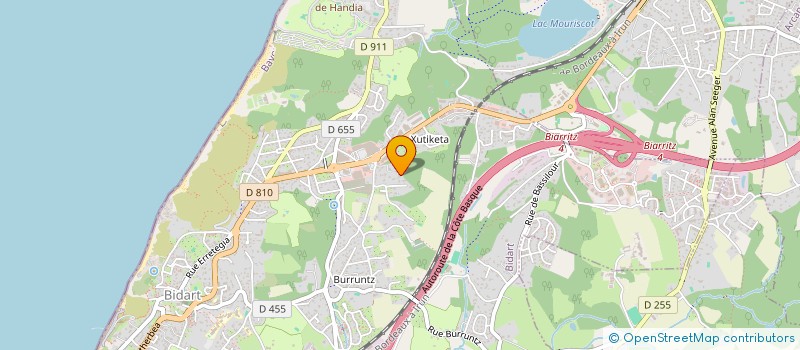 localisation de l'entreprise MADAME AURELE DE CURIERES DE CASTELNAU à BIDART