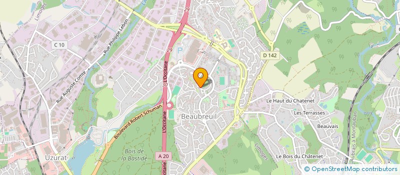 localisation de l'entreprise MADAME AURELE RENAUDIE à LIMOGES