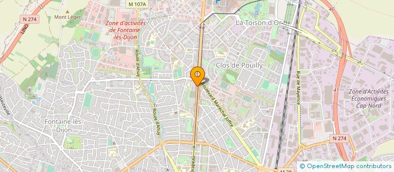 localisation de l'entreprise MADAME AURELIA ADAMI  DIJON