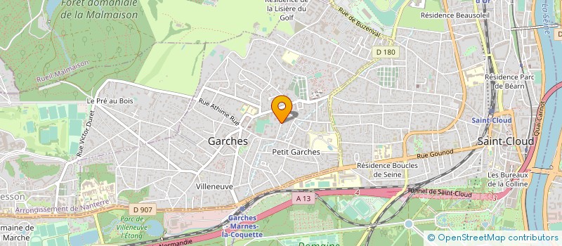 localisation de l'entreprise MADAME AURELIA ALBERT-BLANC à GARCHES