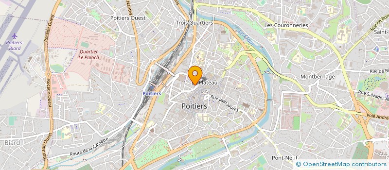 localisation de l'entreprise MADAME AURELIA AMSELLEM à POITIERS