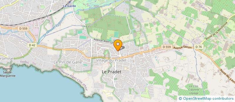 localisation de l'entreprise MADAME AURELIA ARZUR à LE PRADET
