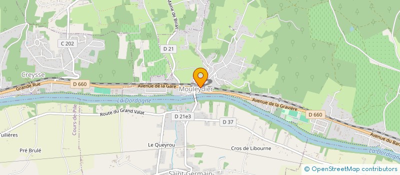 localisation de l'entreprise MADAME AURELIA AUBAUD à MOULEYDIER