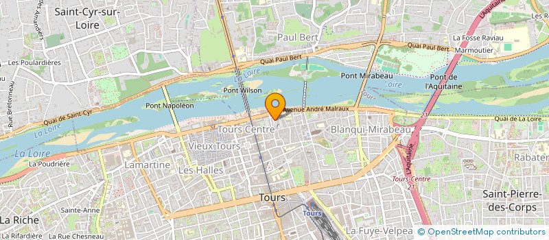 localisation de l'entreprise MADAME AURELIA BEHR  TOURS