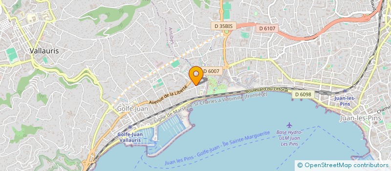 localisation de l'entreprise MADAME AURELIA BENHAIM  VALLAURIS