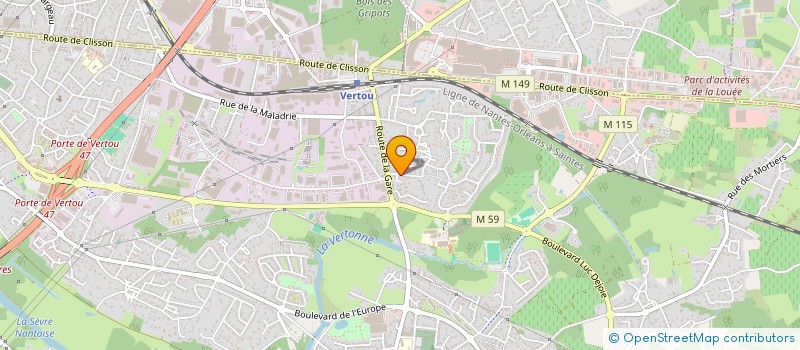 localisation de l'entreprise MADAME AURELIA BERGER  VERTOU