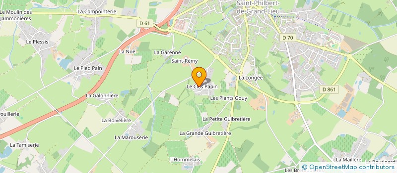 localisation de l'entreprise MADAME AURELIA BERTRAND à LA CHEVROLIERE