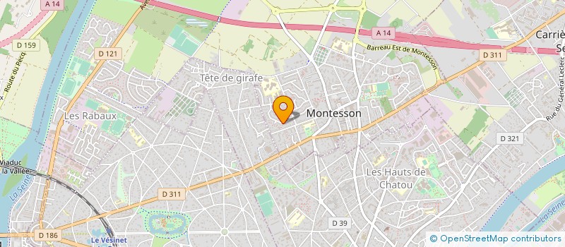 localisation de l'entreprise MADAME AURELIA BLETTERY  MONTESSON