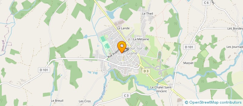 localisation de l'entreprise MADAME AURELIA BONNET à ORADOUR-SUR-GLANE