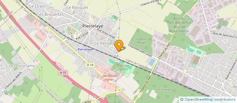 localisation de l'entreprise MADAME AURELIA BONOMI  PIERRELAYE