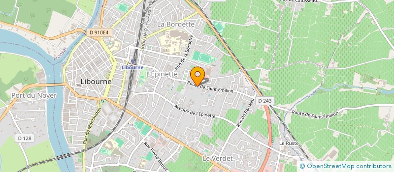 localisation de l'entreprise MADAME AURELIA BOULIN à LIBOURNE