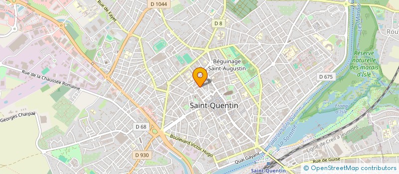 localisation de l'entreprise MADAME AURELIA BROCQ à SAINT-QUENTIN