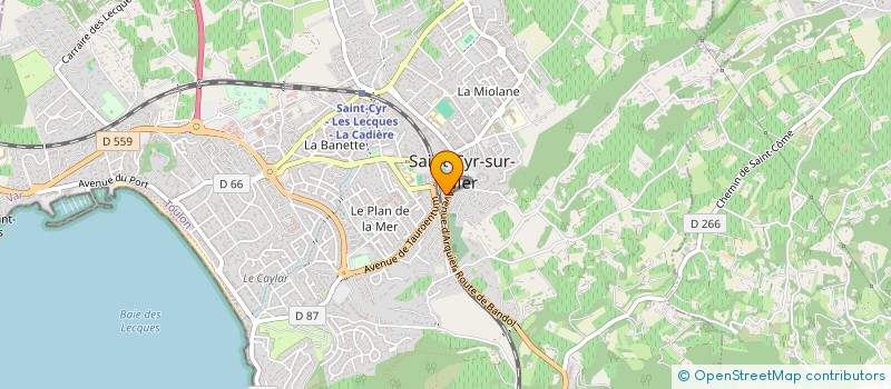localisation de l'entreprise MADAME AURELIA CASSIBBA à SAINT-CYR-SUR-MER