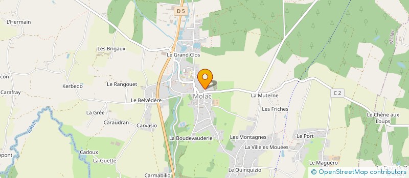 localisation de l'entreprise MADAME AURELIA CAZOTTES  MOLAC