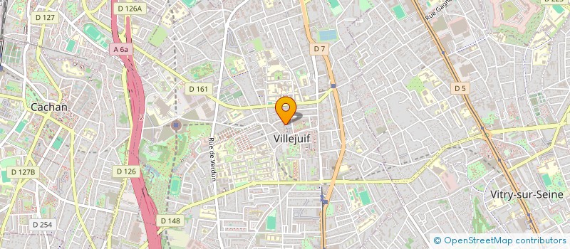 localisation de l'entreprise MADAME AURELIA CELLIER à VILLEJUIF