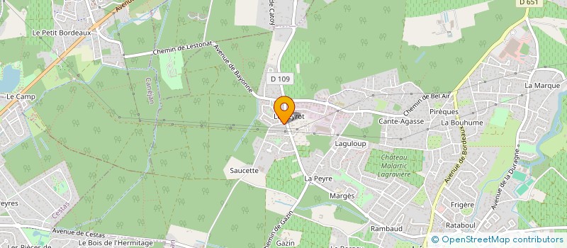 localisation de l'entreprise MADAME AURELIA CHAUVIN  LEOGNAN