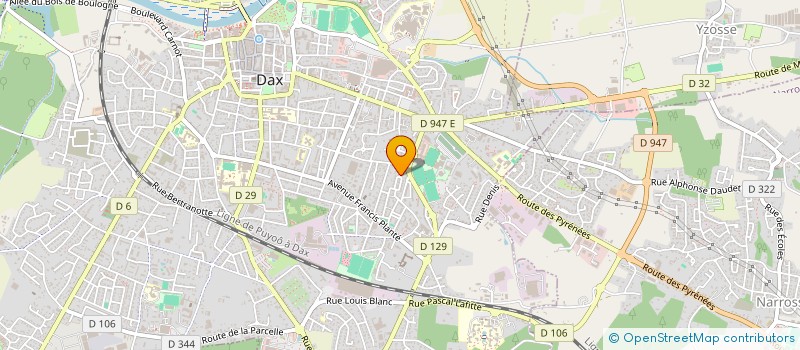 localisation de l'entreprise MADAME AURELIA CHEBANIER  DAX