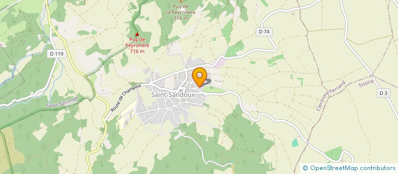 localisation de l'entreprise MADAME AURELIA CHEVALIER  SAINT-SANDOUX