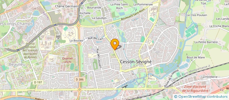 localisation de l'entreprise MADAME AURELIA CHOQUER  CESSON-SEVIGNE