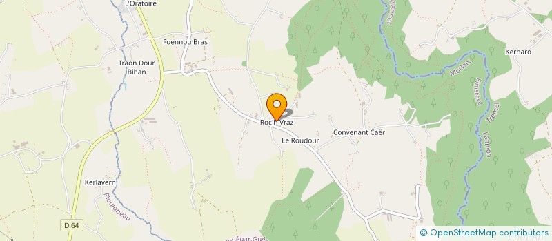 localisation de l'entreprise MADAME AURELIA CRASSIN  PLOUEGAT-GUERRAND