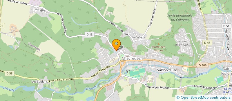 localisation de l'entreprise MADAME AURELIA DE REGNAULT DE LANNOY DE BISSY  CHEVREUSE