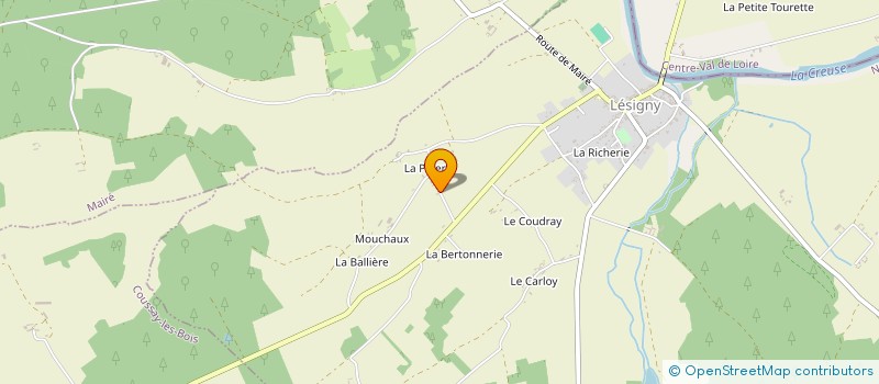 localisation de l'entreprise MADAME AURELIA DELETANG  LESIGNY