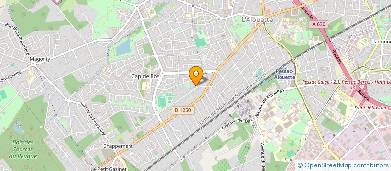 localisation de l'entreprise MADAME AURELIA DESROUSSEAUX à PESSAC
