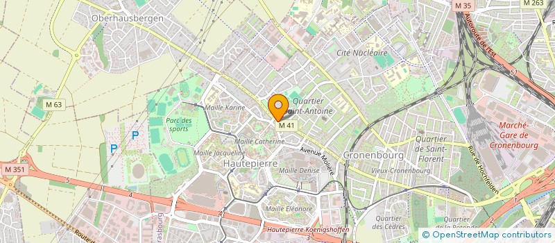 localisation de l'entreprise MADAME AURELIA DEVIN à STRASBOURG