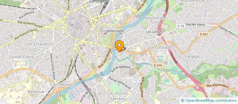 localisation de l'entreprise MADAME AURELIA DUPONT à LIMOGES