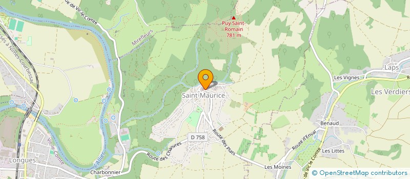 localisation de l'entreprise MADAME AURELIA FAFOURNOUX  SAINT-MAURICE